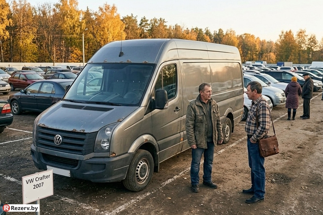 Volkswagen Crafter мужчина и перекуп на авторынке