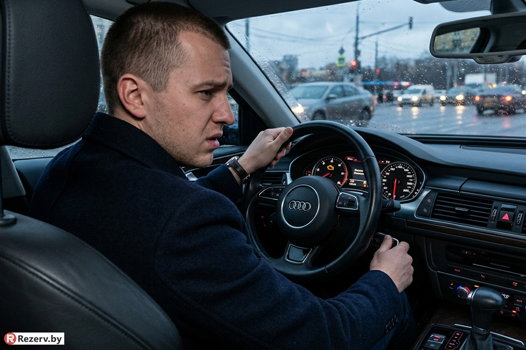 у мужчины сломался автомобиль