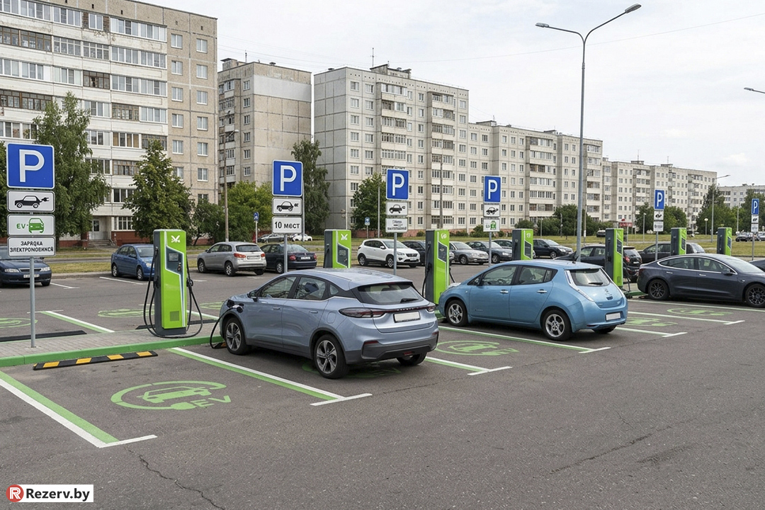 электрозарядка в Минске в Уручье
