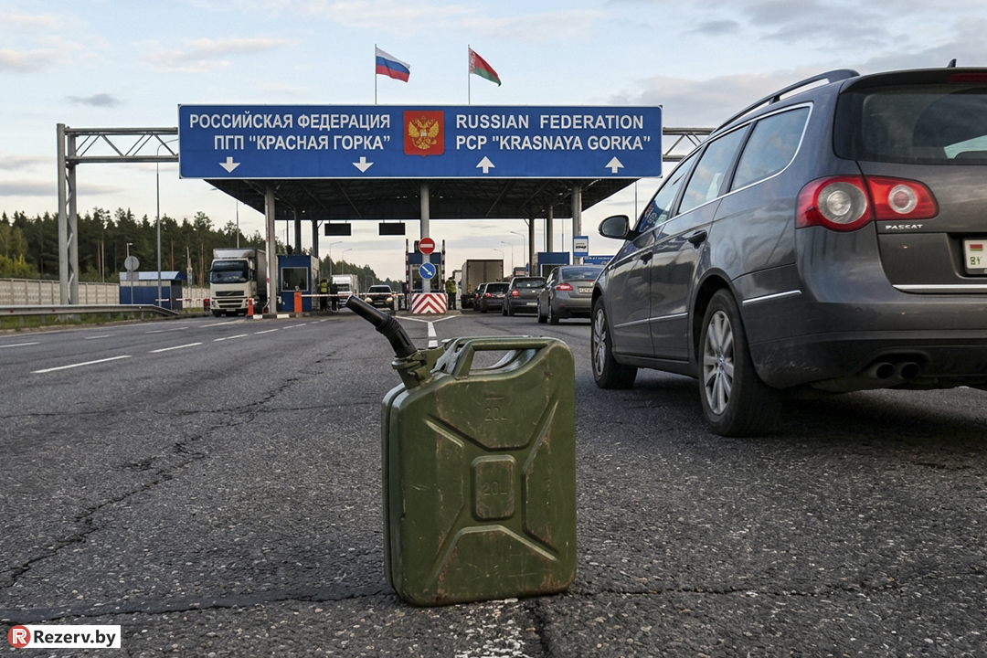 заправка на белорусско-российской границе