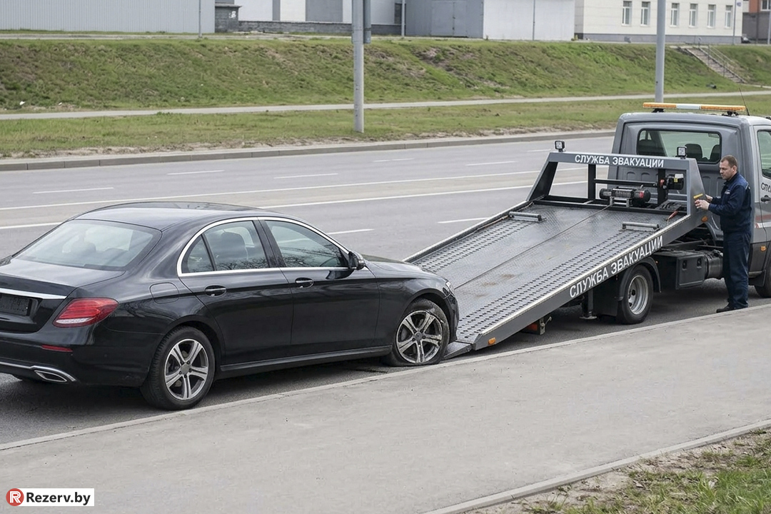 загрузка и погрузка автомобиля после ДТП на эвакуатор